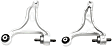 Front, Driver and Passenger Side, Lower Control Arms