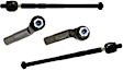 Front, Driver and Passenger Side, Inner and Outer Tie Rod Ends