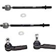 2013 Volkswagen Jetta - Front, Driver and Passenger Side, Inner and Outer Tie Rod End, 4 Door, Sedan