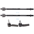 Front, Driver and Passenger Side, Inner and Outer Tie Rod End