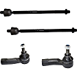 Front, Driver and Passenger Side, Inner and Outer Tie Rod Ends