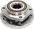 Front, Driver and Passenger Side Wheel Hub, 5 Lugs, With Bearing