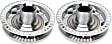 2-Wheel Set Driver and Passenger Side Wheel Hubs, Without Bearing, 5 x 3.94 in. Bolt Pattern