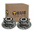 2001-2007 Volvo V70 - 2-Wheel Set Front, Driver and Passenger Side Wheel Hubs, With Bearing, Lug bolts not included