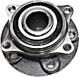 2001-2007 Volvo V70 - 2-Wheel Set Front, Driver and Passenger Side Wheel Hubs, With Bearing, Lug bolts not included