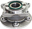 4-Wheel Set Rear, Driver and Passenger Side Wheel Hubs, With Bearing, FWD, AWD
