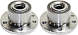 Front, Driver and Passenger Side Wheel Hub, 5 Lugs, With Bearing