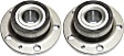 2-Wheel Set Rear, Driver and Passenger Side Wheel Hubs, With Bearings, ABS Encoder, Non- Driven, 5 Studs