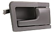 Front, Driver and Passenger Side Interior Door Handles, Gray, Without Door Lock Hole