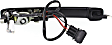 Front, Driver and Passenger Side Textured Black Exterior Door Handle, With Key Hole
