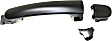 Front, Driver and Passenger Side Exterior Door Handles, Primed, Front Driver Side - With Key Hole; Front Passenger Side or Rear Driver or Passenger Side - Without Key Hole