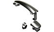 Front, Driver and Passenger Side Exterior Door Handles, Primed, Front Driver Side - With Key Hole; Front Passenger Side or Rear Driver or Passenger Side - Without Key Hole