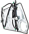Front, Driver and Passenger Side Window Regulators, Power, with Panel, without Motor, Hatchback