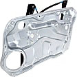 Front, Driver and Passenger Side Window Regulators, Power, Without Motor, With Panel