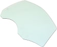 Front, Driver and Passenger Side Door Glasses, Green Tint, 4-Door, Sedan, Replaces NAGS No. FD24818 GTNN, FD24819 GTNN