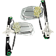 Rear, Driver and Passenger Side Power Window Regulator, Without Motor