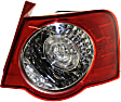 Driver and Passenger Side Halogen Tail Light, With bulb(s), OE Replacement