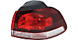 Driver and Passenger Side, Outer Halogen Tail Light, Without bulb(s), OE Replacement
