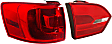 Driver and Passenger Side, Inner and Outer Halogen Tail Light, With bulb(s), OE Replacement, CAPA Certified
