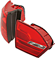 Driver and Passenger Side, Inner and Outer Halogen Tail Light, With bulb(s), OE Replacement, CAPA Certified