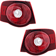 Driver and Passenger Side, Outer Halogen Tail Light, With bulb(s), OE Replacement