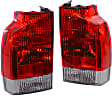 Driver and Passenger Side, Lower Tail Lights, with Bulbs, Halogen, Wagon