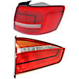Passenger Side, Outer Halogen Tail Light, With bulb(s), OE Replacement