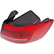 Passenger Side, Outer Halogen Tail Light, With bulb(s), OE Replacement