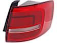 Driver and Passenger Side, Outer Tail Lights, with Bulbs, Halogen, Mounts on Body, For Models Without LED Lights