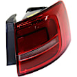 Driver and Passenger Side, Inner and Outer Tail Lights, with Bulbs, Halogen, For Models Without LED Lights, CAPA CERTIFIED