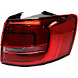 Passenger Side, Outer Tail Lights, With bulb(s), Halogen, CAPA Certified