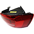 Passenger Side, Outer Tail Lights, With bulb(s), Halogen, CAPA Certified