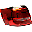 Driver Side, Inner and Outer Tail Lights, with Bulbs, Halogen, For Models without LED Lights, CAPA Certified
