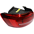 Driver Side, Inner and Outer Tail Lights, with Bulbs, Halogen, For Models without LED Lights, CAPA Certified