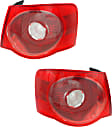Driver and Passenger Side, Outer Halogen Tail Light, With bulb(s), OE Replacement