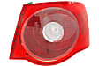 Driver and Passenger Side, Outer Halogen Tail Light, With bulb(s), OE Replacement