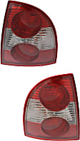 Driver and Passenger Side Halogen Tail Light, With bulb(s), OE Replacement, Sedan