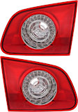 Driver and Passenger Side Tail Lights, without Bulb, Halogen, 4-Door, Wagon, Mounts on Liftgate