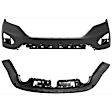 Rear, Upper And Lower Upper - Primed, Lower - Textured Bumper Cover
