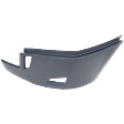 Front, Driver and Passenger Side Bumper End, Painted Gray Plastic