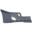 Front, Driver and Passenger Side Bumper End, Painted Gray Plastic