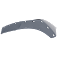 Front, Driver and Passenger Side Bumper End, Painted Gray Plastic