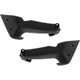 Front, Driver and Passenger Side Bumper End, Painted Black Steel