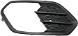 Front, Driver and Passenger Side, Outer Bumper Grilles, Textured Black