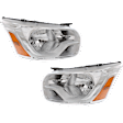 Driver and Passenger Side Headlights, with Bulbs, Halogen, Production Date To September 2 2015