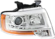 Driver and Passenger Side Headlights, with Bulbs, Halogen, Projector Type