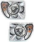 Driver and Passenger Side Halogen Headlight, With bulb(s), OE Replacement