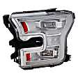 Driver and Passenger Side LED Headlight, With bulb(s), OE Replacement,, CAPA Certified