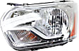 Driver and Passenger Side Halogen Headlight, With bulb(s), Production Date From September 2, 2015, without Logo
