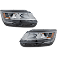 Driver and Passenger Side Headlights, without Bulbs, Halogen/LED, Production Date to April 4 2018, without LED Signature Lighting